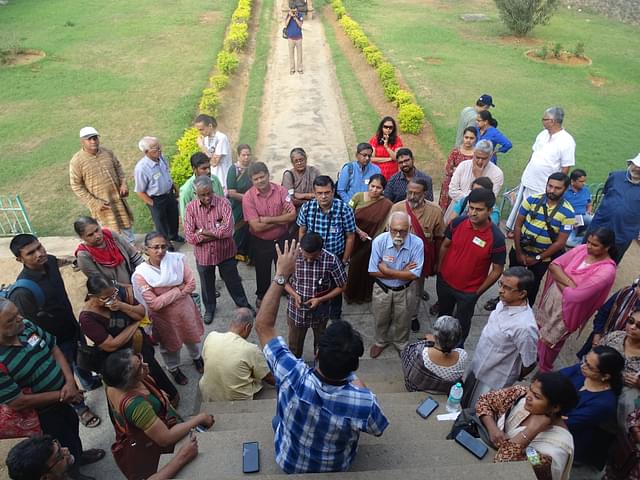 THT site seminar in session with resource person Gopu Rangarathnam briefing participants (Siddharth Chandrasekar)