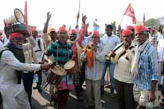 Farmers during the Kisan March (Rishikesh Choudhary/Hindustan Times via Getty Images)