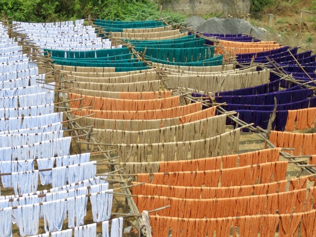 Drying of the yarn. (A S Diwakar)