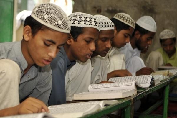 Muslim students in a madrassa&nbsp;