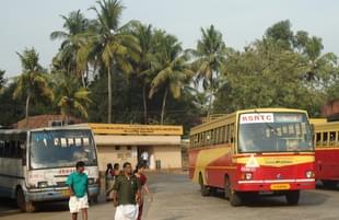 KSRTC buses parked at a depot. (Wikimedia Commons) 
