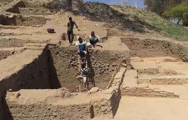 Excavation work for the ASI (Credits: The Hindu)