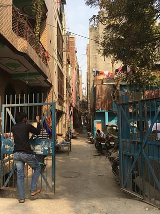 Houses stand cheek-by-jowl in Trilokpuri’s claustrophobically narrow lanes 