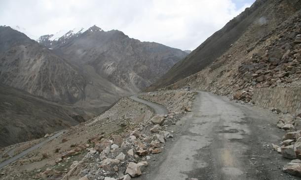 Karakoram Highway over Khunjerab Pass.