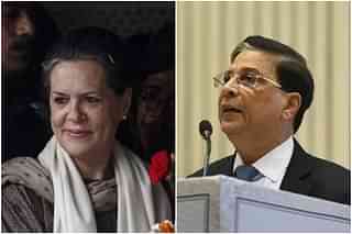 Sonia Gandhi and Dipak Misra