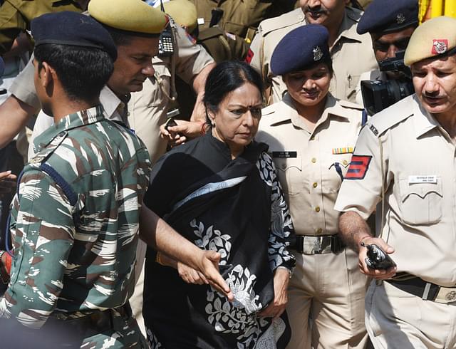 Nalini Chidambaram, wife of former finance minister P Chidambaram. (Raj K Raj/Hindustan Times via Getty Images)