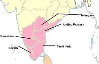 The south Indian states.