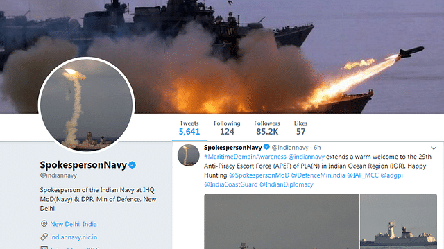 Indian Navy tweet. (SpokespersonNavy/Twitter)