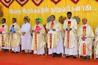 Priests of the Sivaganga Diocese. (image via diocese website)