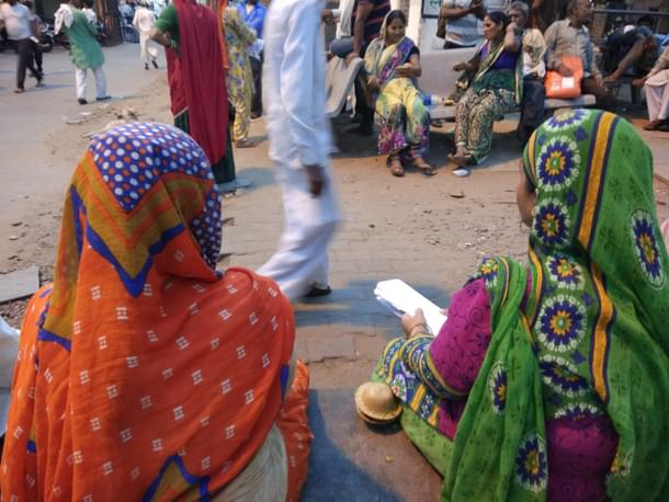 Anjum Bano (right) with her sister at SMS Hospital in Jaipur.