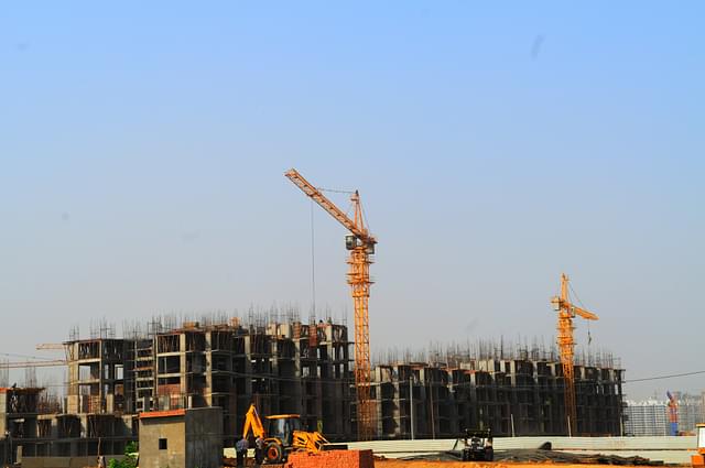 An under-construction apartment complex in Noida, Uttar Pradesh (Pradeep Gaur/Mint via Getty Images)