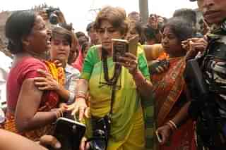 Roopa Ganguly in Asansol. (Samir Jana/Hindustan Times via Getty Images)