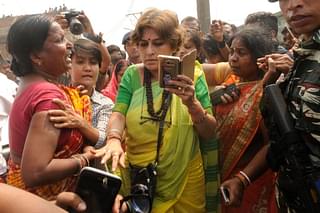 Roopa Ganguly in Asansol. (Samir Jana/Hindustan Times via Getty Images)