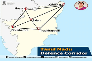 A depiction of the defence corridor (Graphic by @nsitharaman)