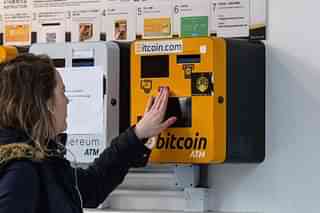 A bitcoin ATM in Hong Kong (Anthony Wallace/AFP via Getty Images)