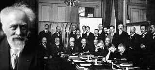 Jean Perrin: Here, in the famous 1911 Solvay Conference, Perrin can be seen seated fourth from the right, along with Madame Curie, and Einstein, second from right, standing.