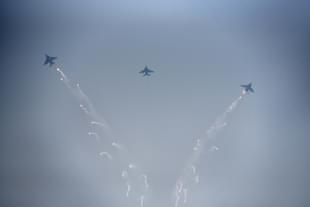 Indian Air Force celebrating its 85th anniversary in 2017 (Sushil Kumar/Hindustan Times via Getty Images)
