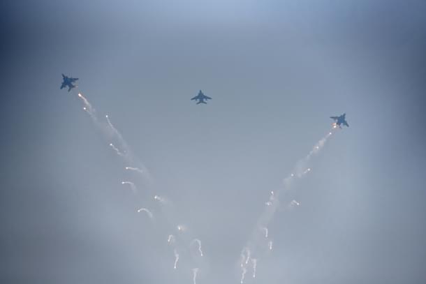 Indian Air Force celebrating its 85th anniversary in 2017 (Sushil Kumar/Hindustan Times via Getty Images)