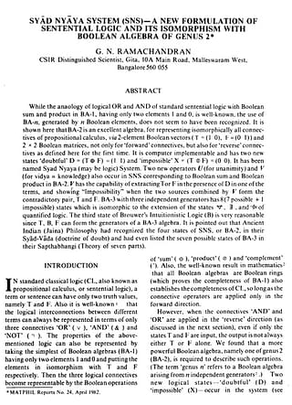 A paper in the journal <i>Current Science</i>
