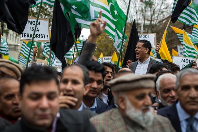 Pakistani protesters in the UK against Indian government (Photo by Rob Stothard/Getty Images)&nbsp;