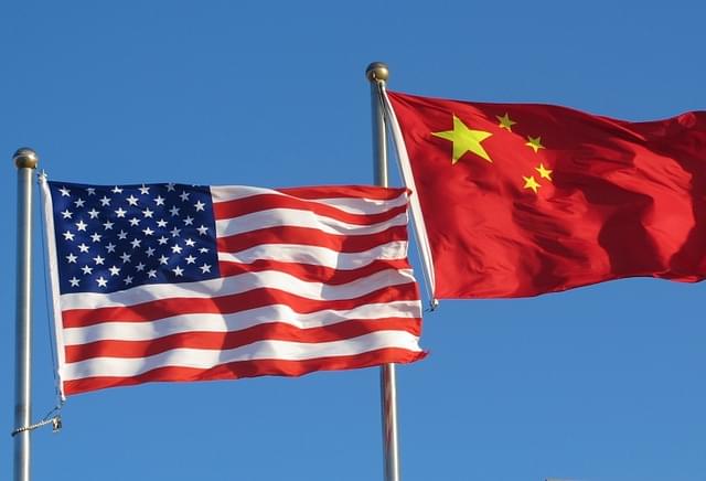 United States and China flag