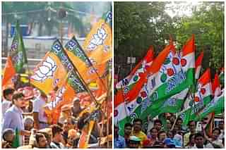 BJP and Trinamool Congress supporters