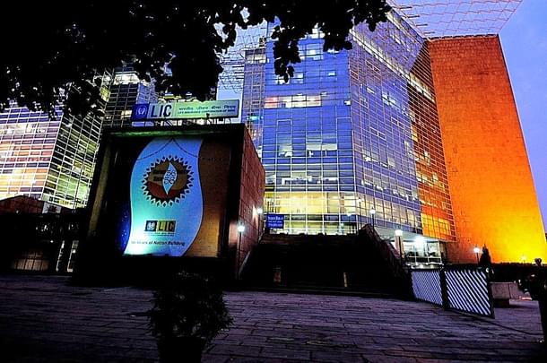 The LIC building at Janpath in New Delhi. (Priyanka Parashar/Mint via GettyImages) 