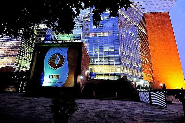 The LIC building at Janpath in New Delhi. (Priyanka Parashar/Mint via GettyImages)&nbsp;