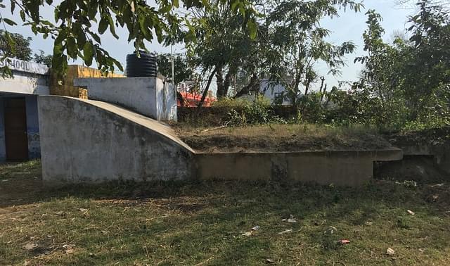 A bunker is built away from the residential colonies in a school in village Chanana. Residents say it’s lying unused as it’s not accessible