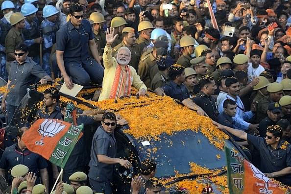 PM Modi on one of his earlier visits to Varanasi&nbsp;