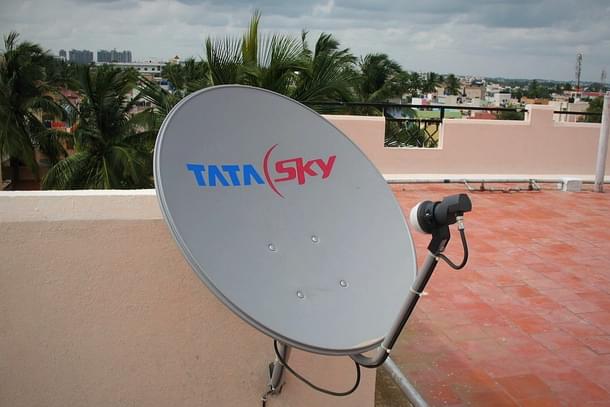 A Tata Sky dish (Kalakki via Wikimedia Commons)