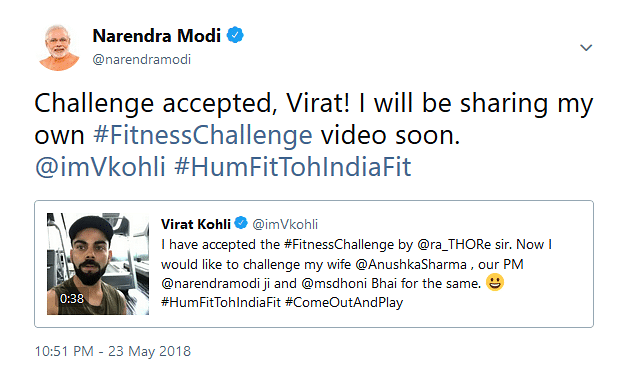 Prime Minister Narendra Modi’s tweet.