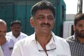 Congress leader D K Shivakumar at KPCC office in Bengaluru, India. (Arijit Sen/Hindustan Times via Getty Images)
