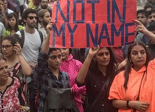 Bollywood actors Konkona Sen Sharma, Nandita Das and Shabana Azmi participate in support of the campaign ‘Not In My Name’ against lynching of Junaid Khan in Mumbai on 28 June 2017