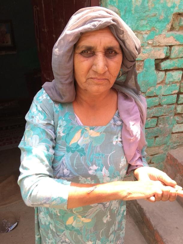 Sudhesh Devi at her home (Jatinder Jamwal)
