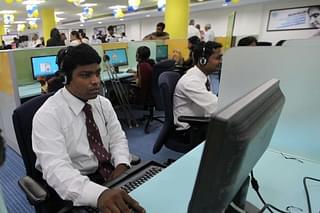 An office in India. (Kunal Patil/Hindustan Times via Getty Images)
