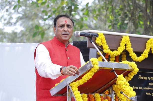 Gujarat Chief Minister Vijay Rupani. (pic via Twitter)