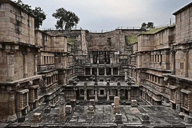 Rani ki Vav in Patan, Gujarat was constructed during the eleventh century in the memory of Bhimdev, son of Mularaja, the founder of the Solanki dynasty of Anahilwada Patan. The richly sculpted monument is considered a masterpiece dedicated to the king by his widowed wife Udayamati. The structure has seven levels and over 800 sculptures dedicated to various deities. The structure has been recognised as a UNESCO World Heritage Site. <i>Picture taken on 10 September 2017 by the author.</i>
