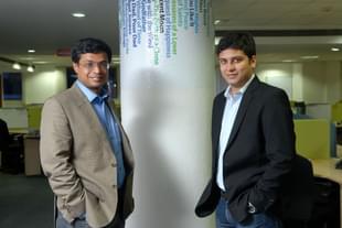 Sachin Basal with Binny Bansal. (Hemant Mishra/Mint via Getty Images) 