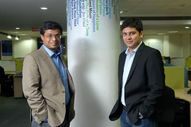 Sachin Basal with Binny Bansal. (Hemant Mishra/Mint via Getty Images) 
