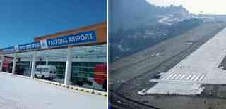 Sikkim’s newly-constructed airport. 