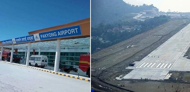 Sikkim’s newly-constructed airport. 