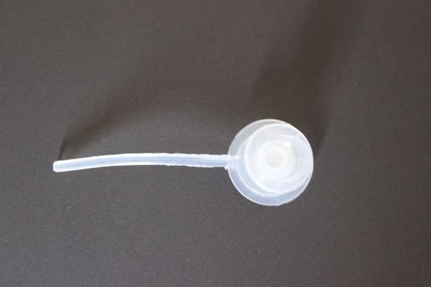 “Aum”, the voice box designed by Dr Vishal Rao to replace the one lost in surgery by throat cancer patients. Cost : Rs 50