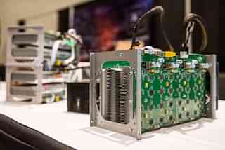 Bitcoin mining rig in New York (Andrew Burton/Getty Images)