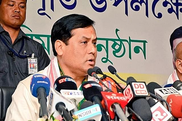 Assam Chief Minister Sarbananda Sonowal. (pic via Twitter)