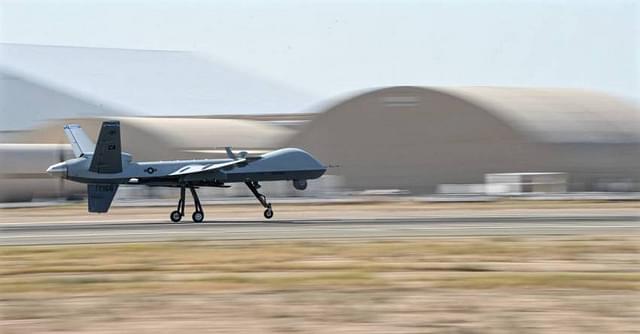  MQ-9 Reaper takes off on a training mission. 