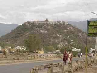 Palani Hill, on top of which lies the Palani Murugan Temple.