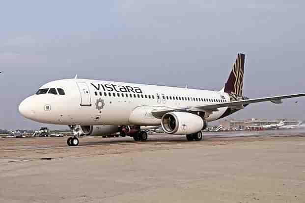 A Vistara Airlines aircraft&nbsp;