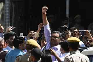 Karti Chidambaram being produced by CBI in the INX Media case at Patiala House Court in New Delhi. (Pankaj Nangia/India Today/Getty Images)