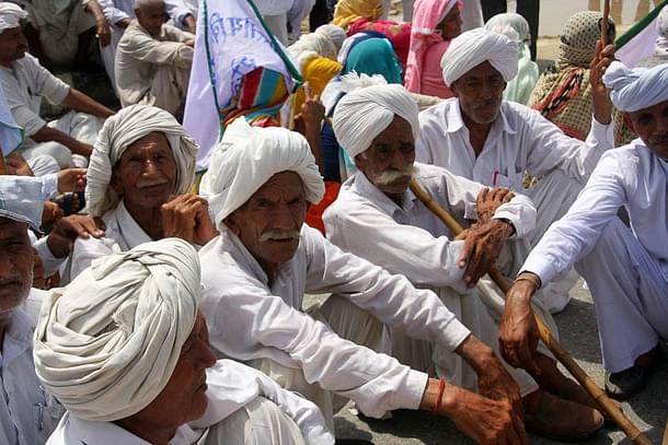 Farmers in Haryana. (Manoj Dhaka/Hindustan Times via Getty Images)